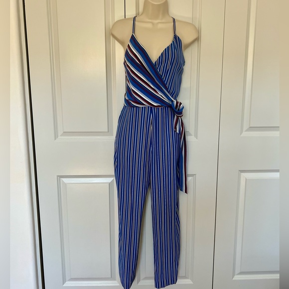 Rag & Bone Felix Striped Silk Jumpsuit. Size 0 - Picture 6 of 9